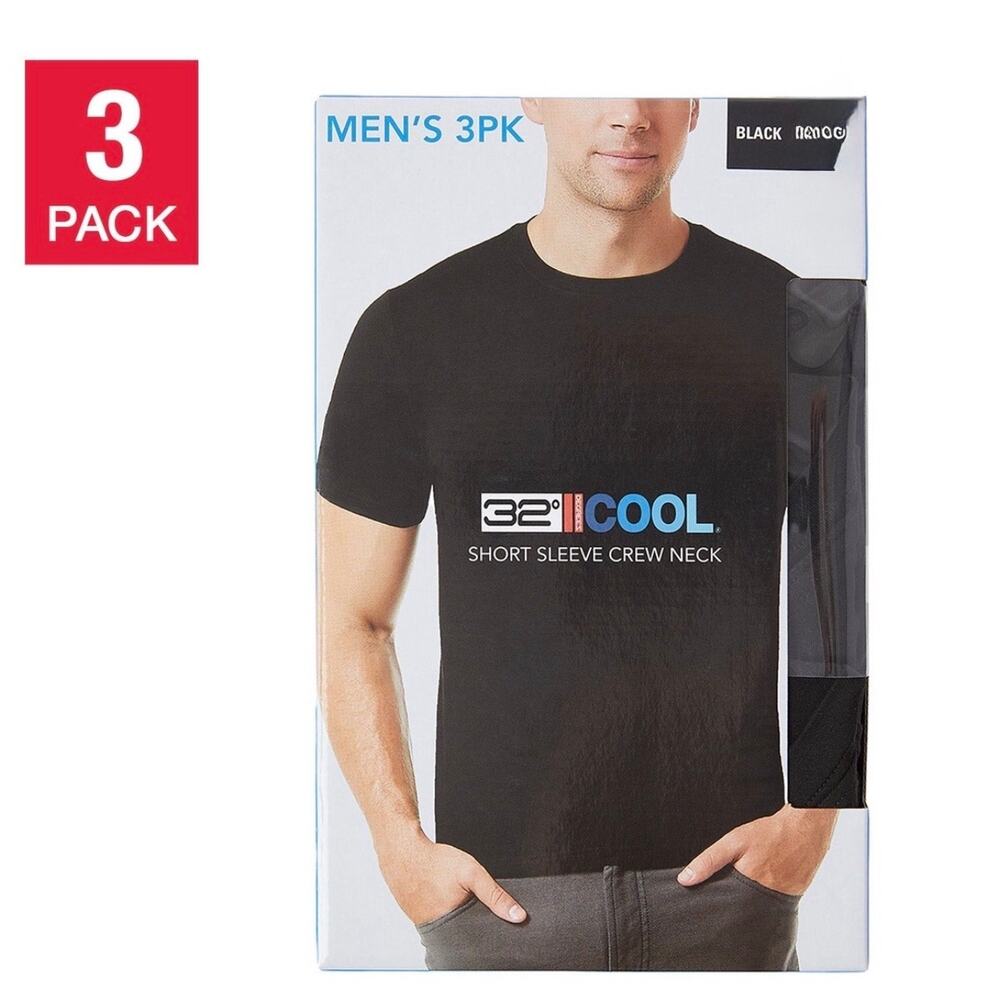 2 -32 Degrees Men’s Cool Tee 3 Pack